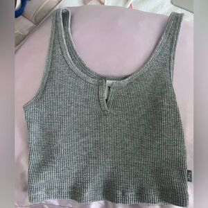 Aritzia TNA grey notch tank top XXS Perfect condition